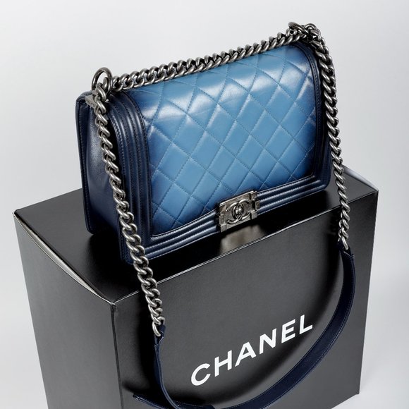 Chanel Ombre Faded Quilted Medium Boy Bag - Picture 13 of 13